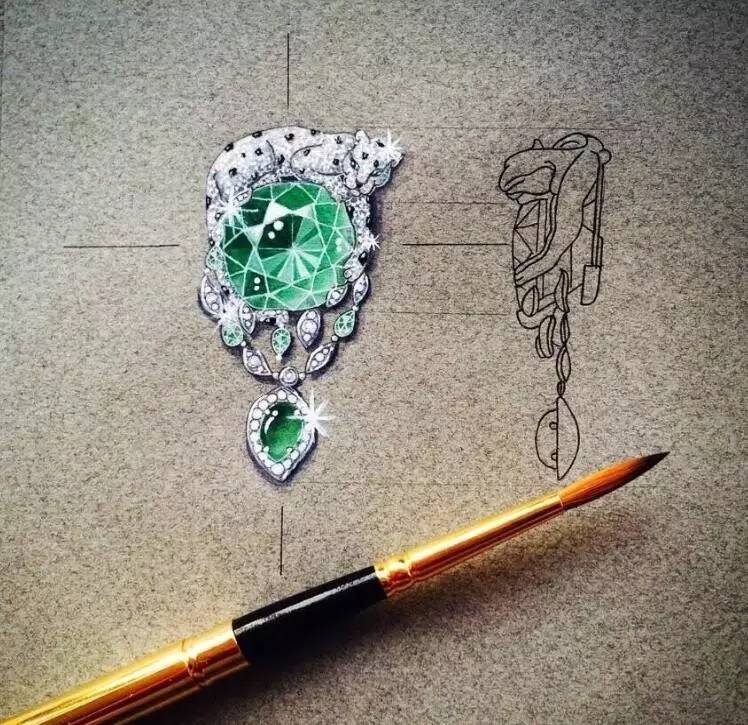 免费领!《800张珠宝首饰设计彩铅/水彩/素描手绘素材》，免费领取，手慢无!
